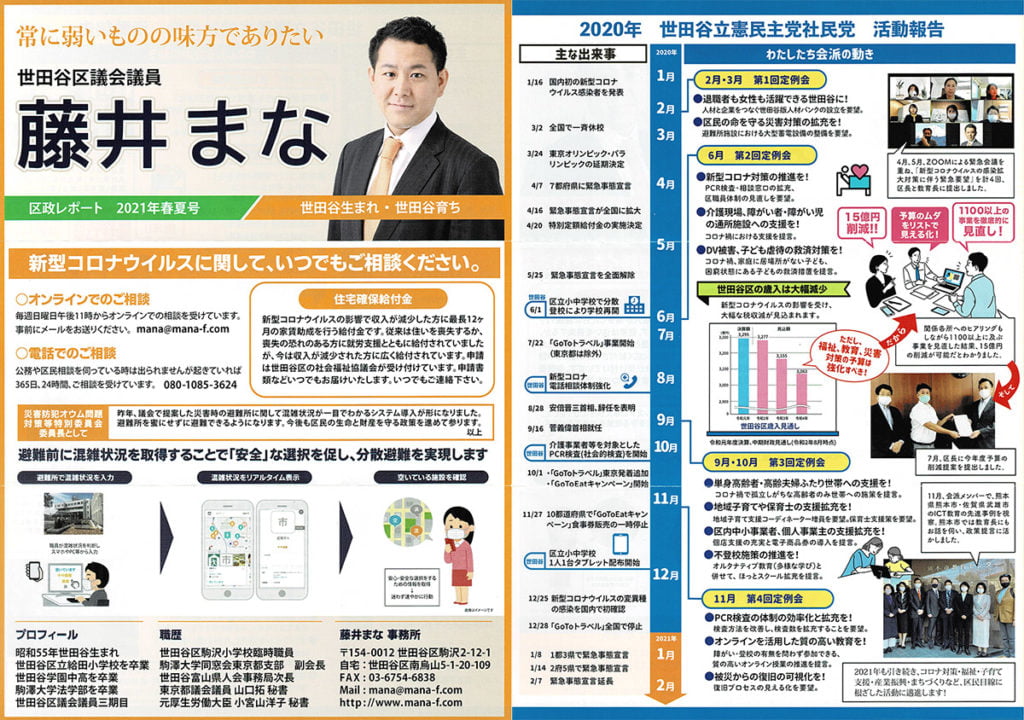区政レポート 2021年春夏号